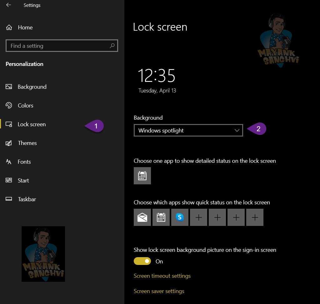 Windows Spotlight - Lock Screen Background