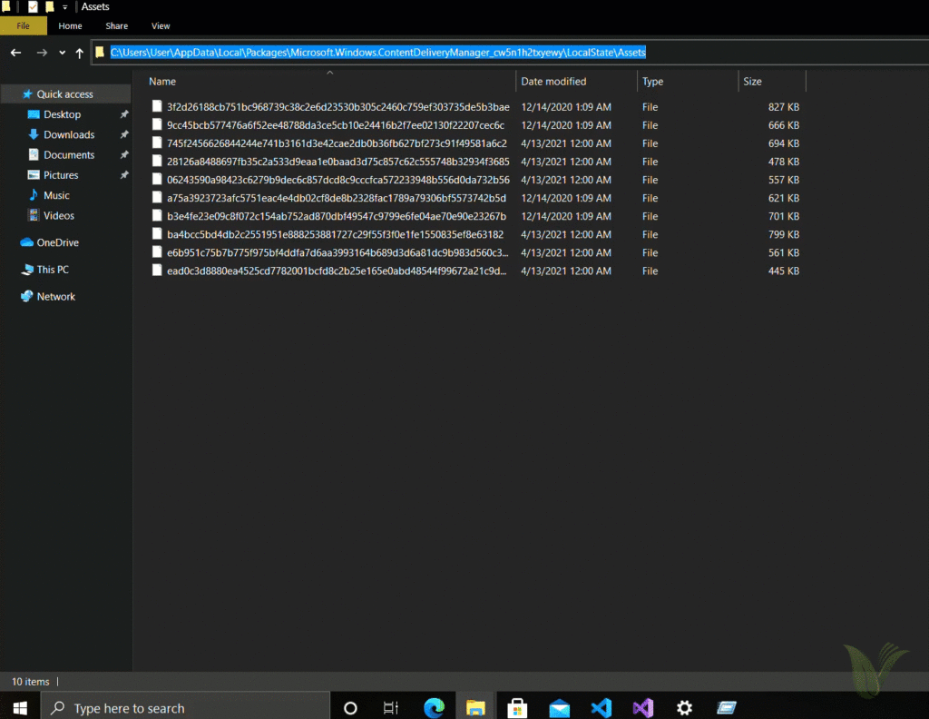 Windows Spotlight - Rename File Using DOS Command