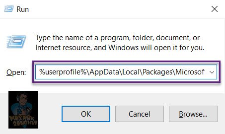 Windows Spotlight - WIndows Run Dialog