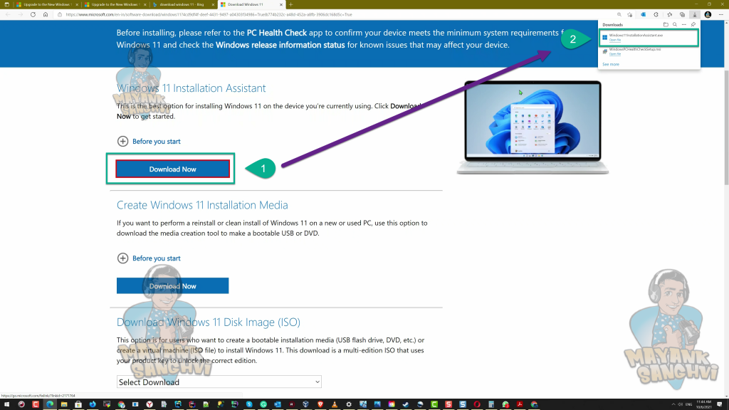 Download Windows 11 Installation Assistant