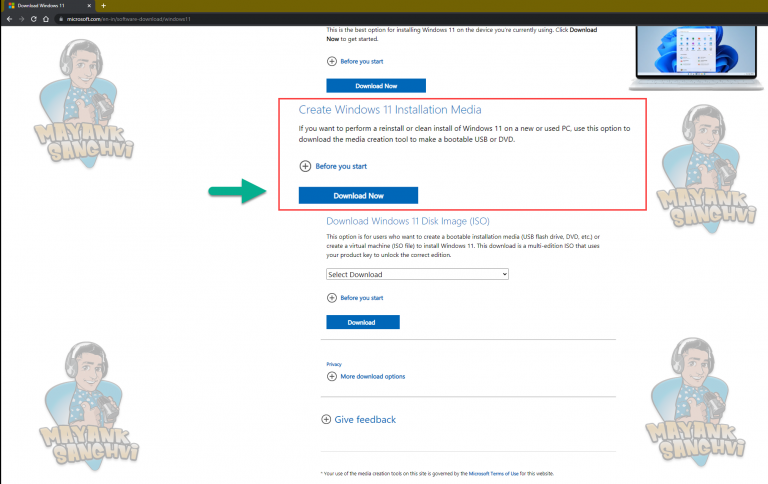 Download Windows 11 Media