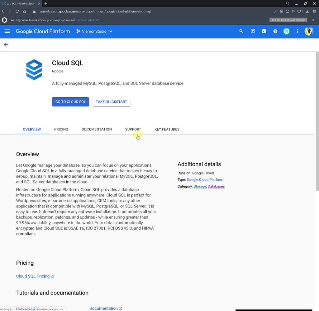 Google Cloud SQL Cloud SQL Overview